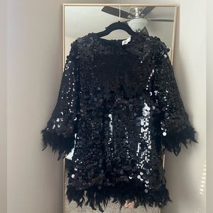 Bohme “A Night in Paris” sequined cocktail dress.